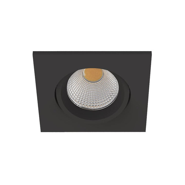 Dimmbar Warmweiß Eckig LED Einbaustrahler schwarz