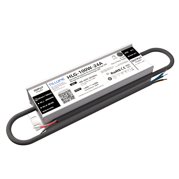 LED Transformer AC/DC 100W | Constant Voltage 24V 4.2A - TILLUME