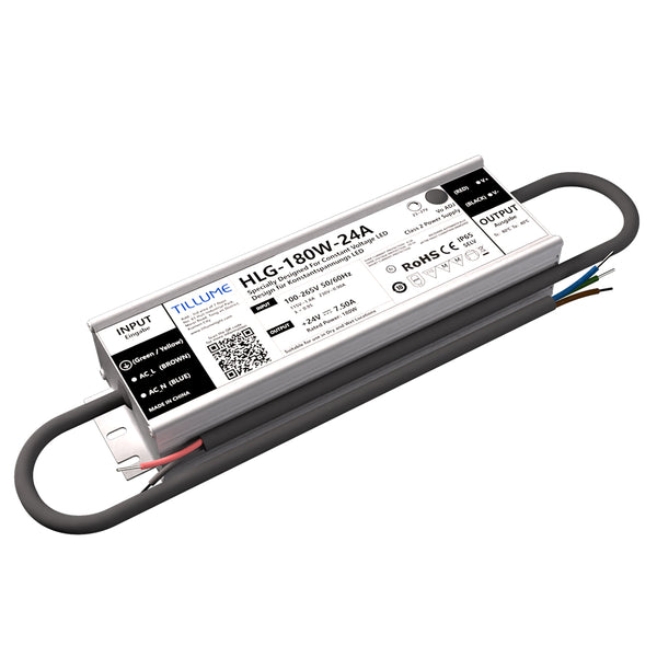 LED Transformer AC/DC 180W | Constant Voltage 24V 7.5A - TILLUME