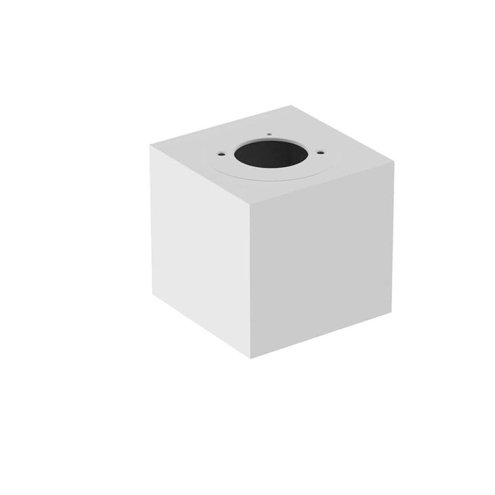 IP44 Surface mounted square white ceiling housing with flush rigid module bracket - TILLUME