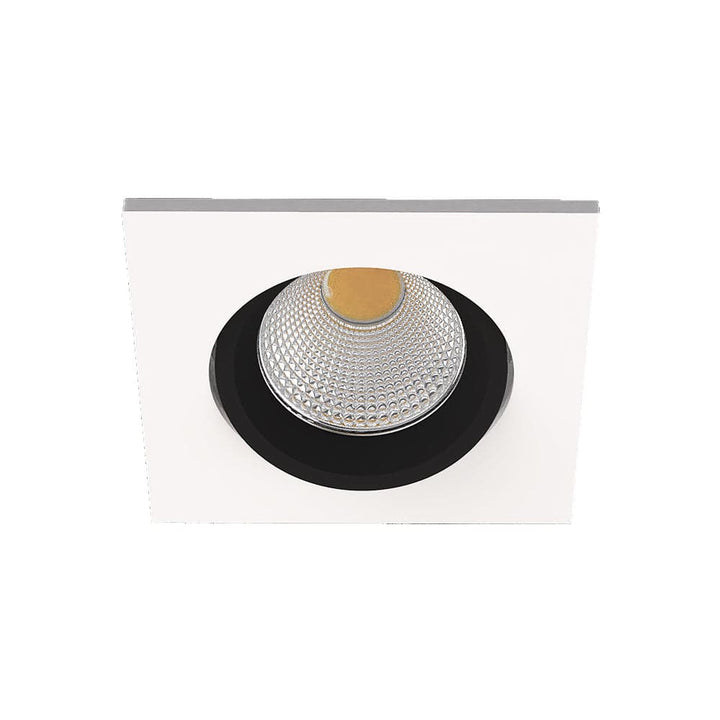 Dimmbar Warmweiß Eckig LED Einbaustrahler weiß-schwarz