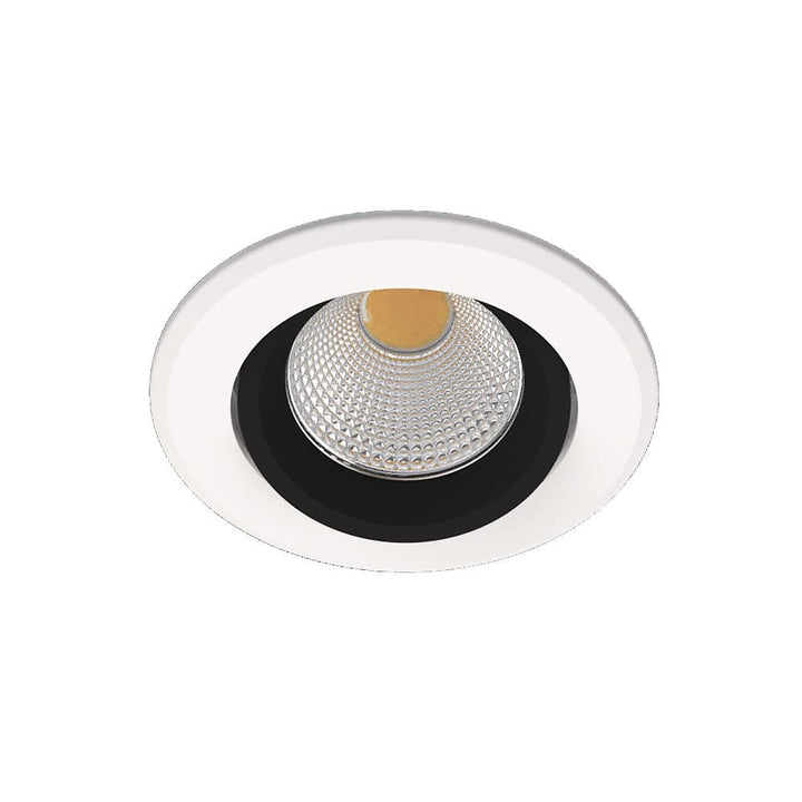 Dimmbar neutralweiß runder LED Einbaustrahler weiß-schwarz