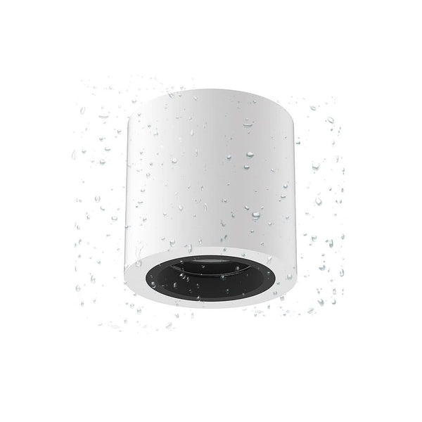 IP44 Surface mounted round white / black ceiling housing with flush rigid module bracket - TILLUME