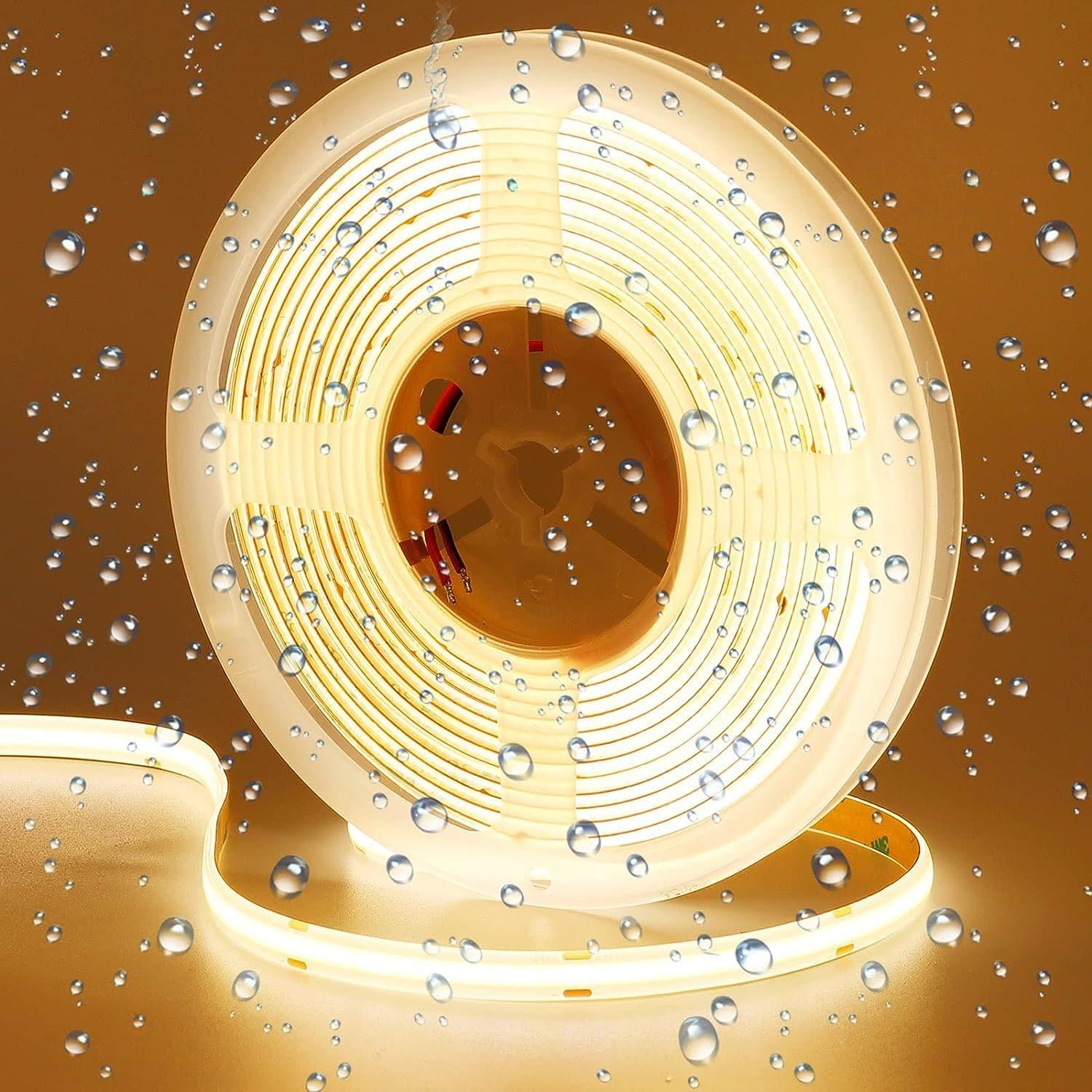 IP67 Waterproof Tunable White LED COB Stripe | 2200-6500K CRI90 24V ...